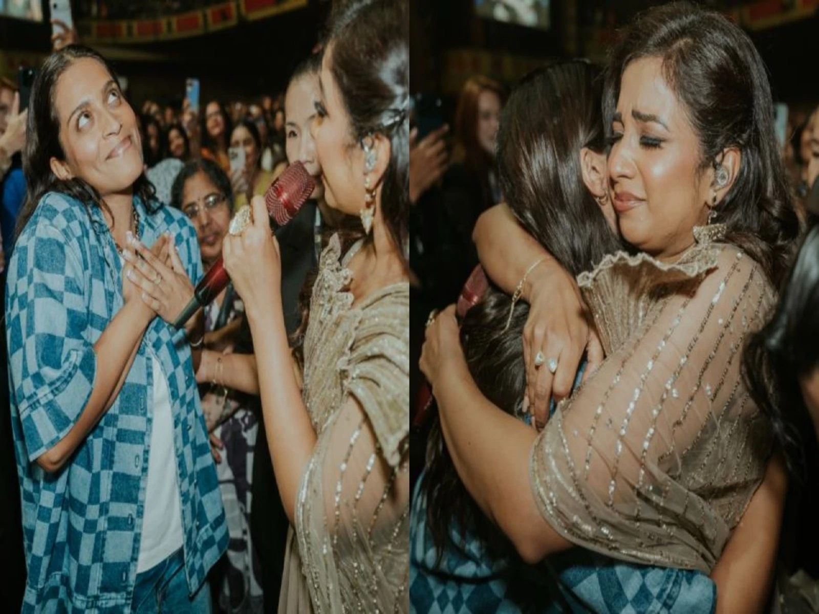 Lilly Singh shares a heartfelt fan moment with Shreya Ghoshal in Los Angeles