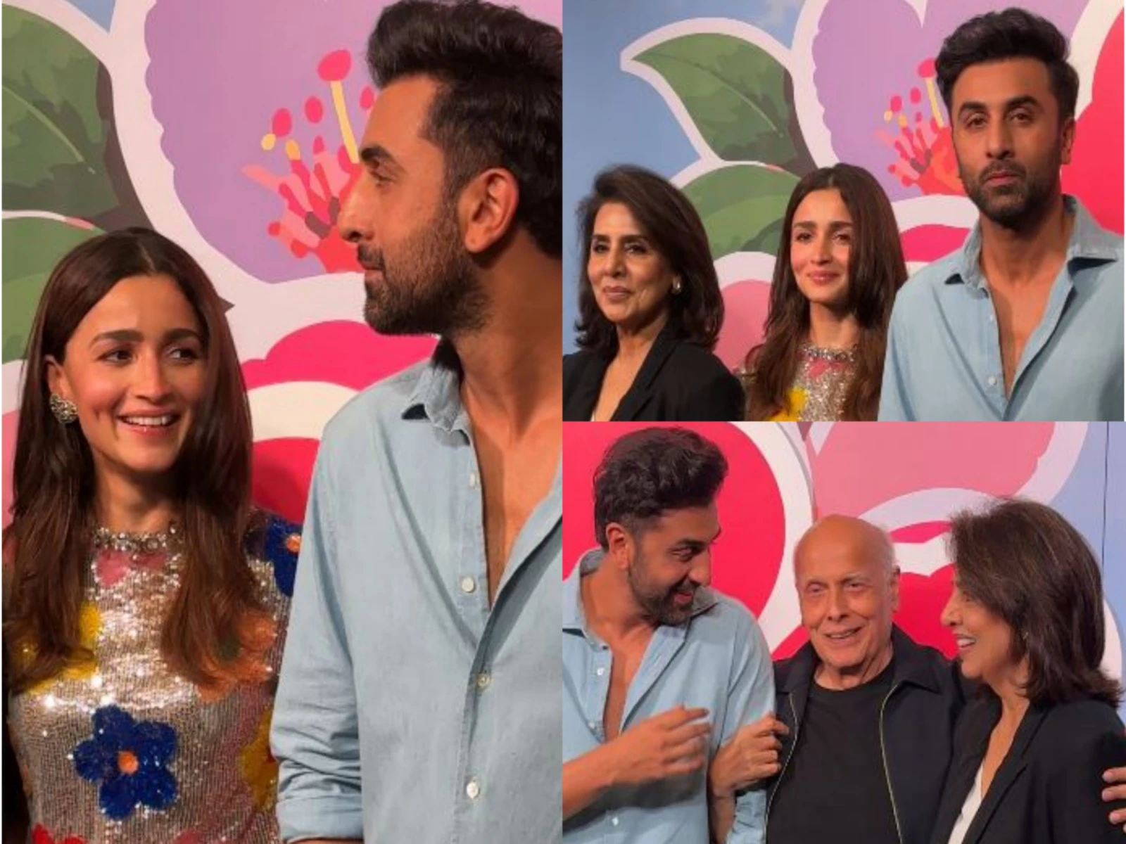 Alia Bhatt and Ranbir Kapoor lead a glamorous family night out for the Dont Be Shy screening