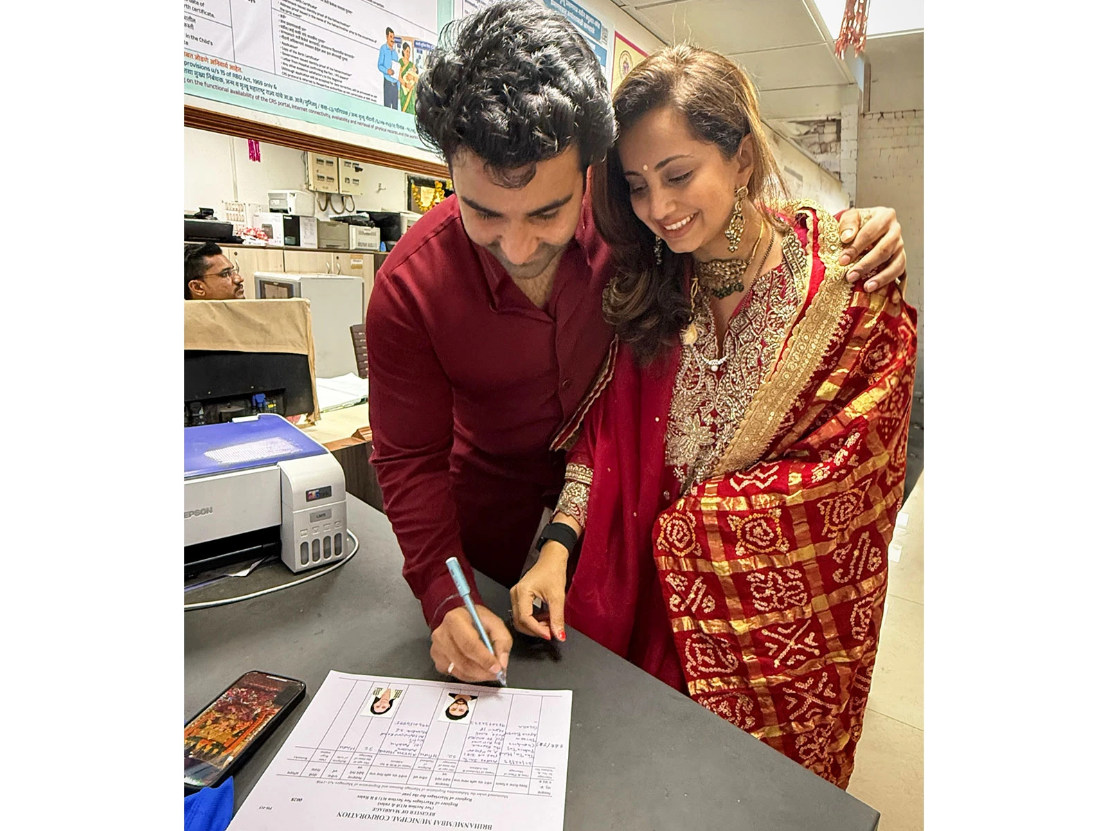 Aadar Jain and Alekha Advani officially register their marriage in Mumbai