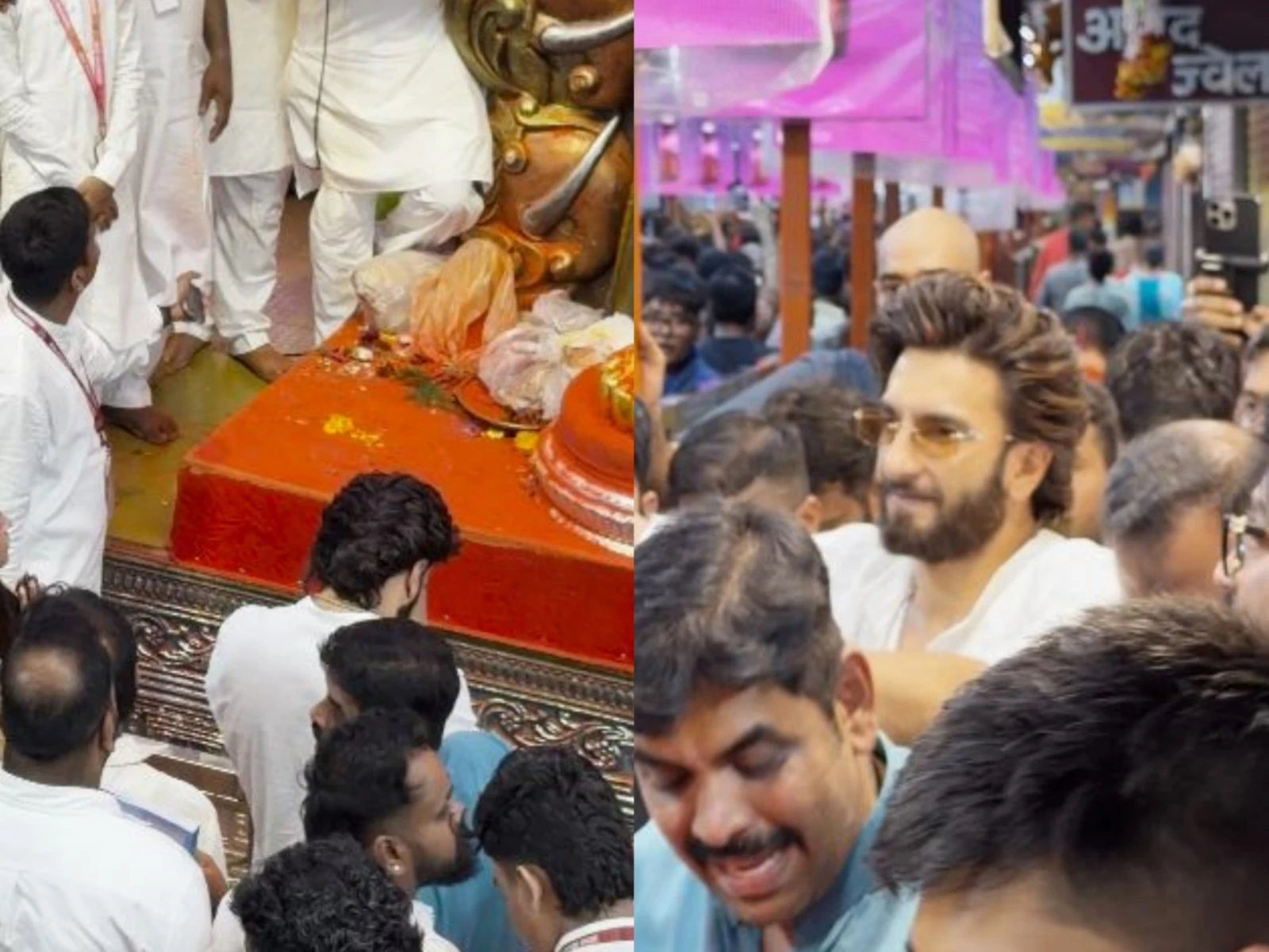 Ranveer Singh draws massive crowds during his visit to Lalbaugcha Raja