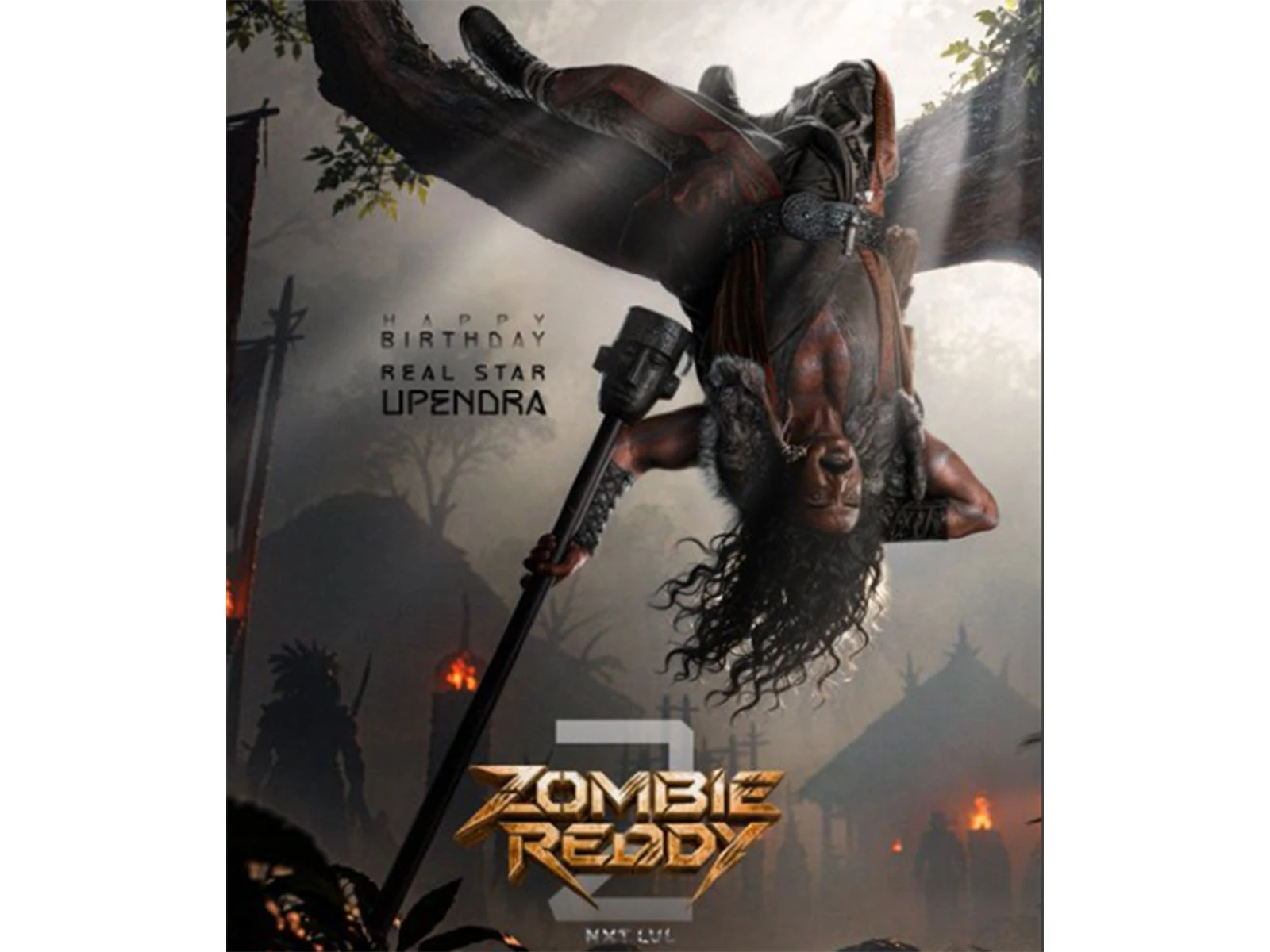 Upendra looks intense in the first look of Zombie Reddy 2 NXT LVL