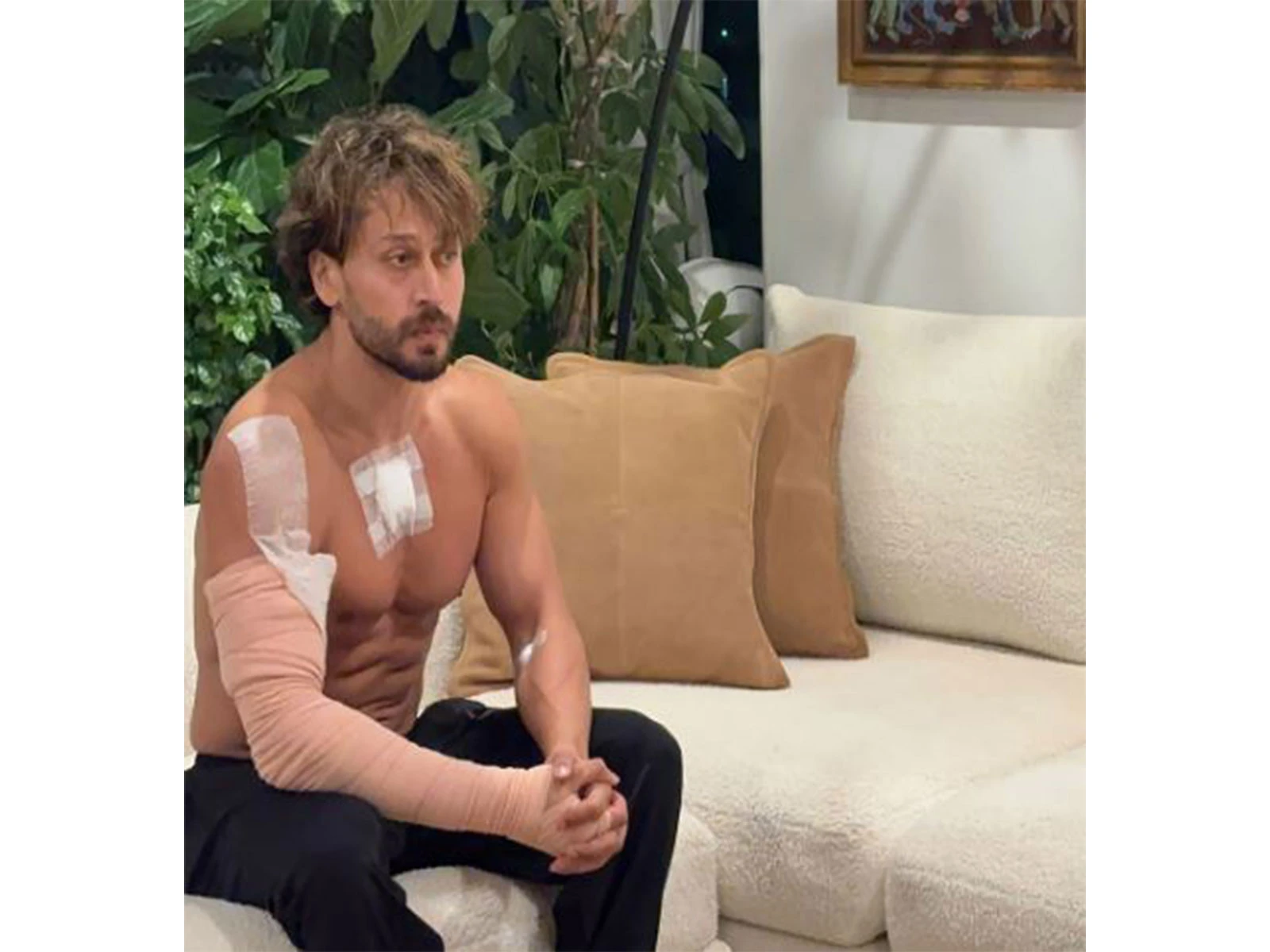 Team Tiger Shroff shares visuals of actor injuries following the Juhu firing incident