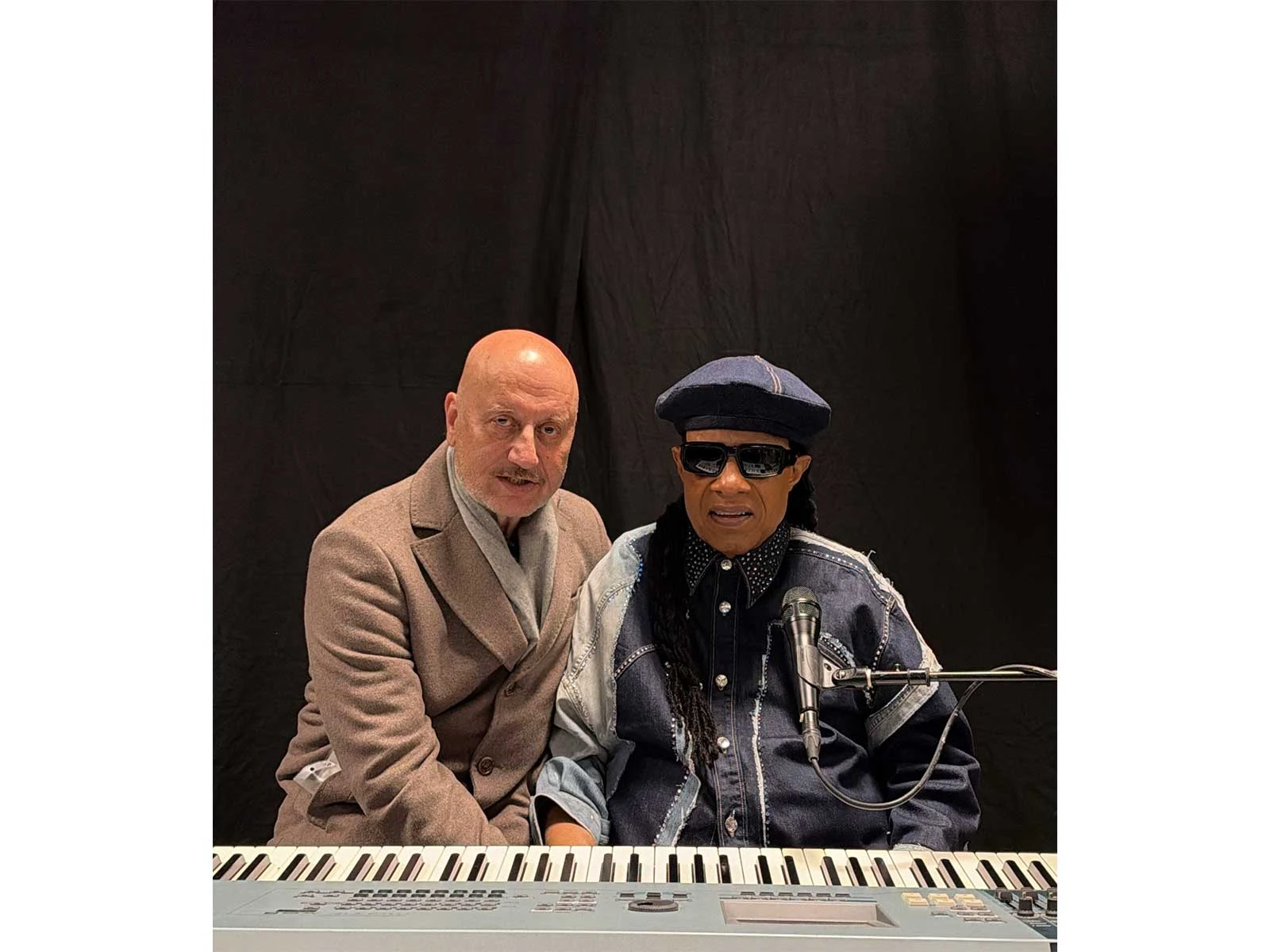 Anupam Kher shares a surreal moment after meeting music icon Stevie Wonder in Stockholm