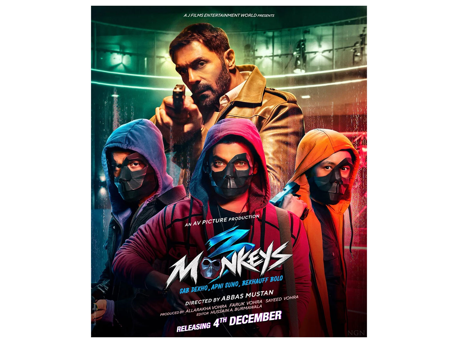 Arjun Rampal and directors Abbas Mustan set December release for 3 Monkeys
