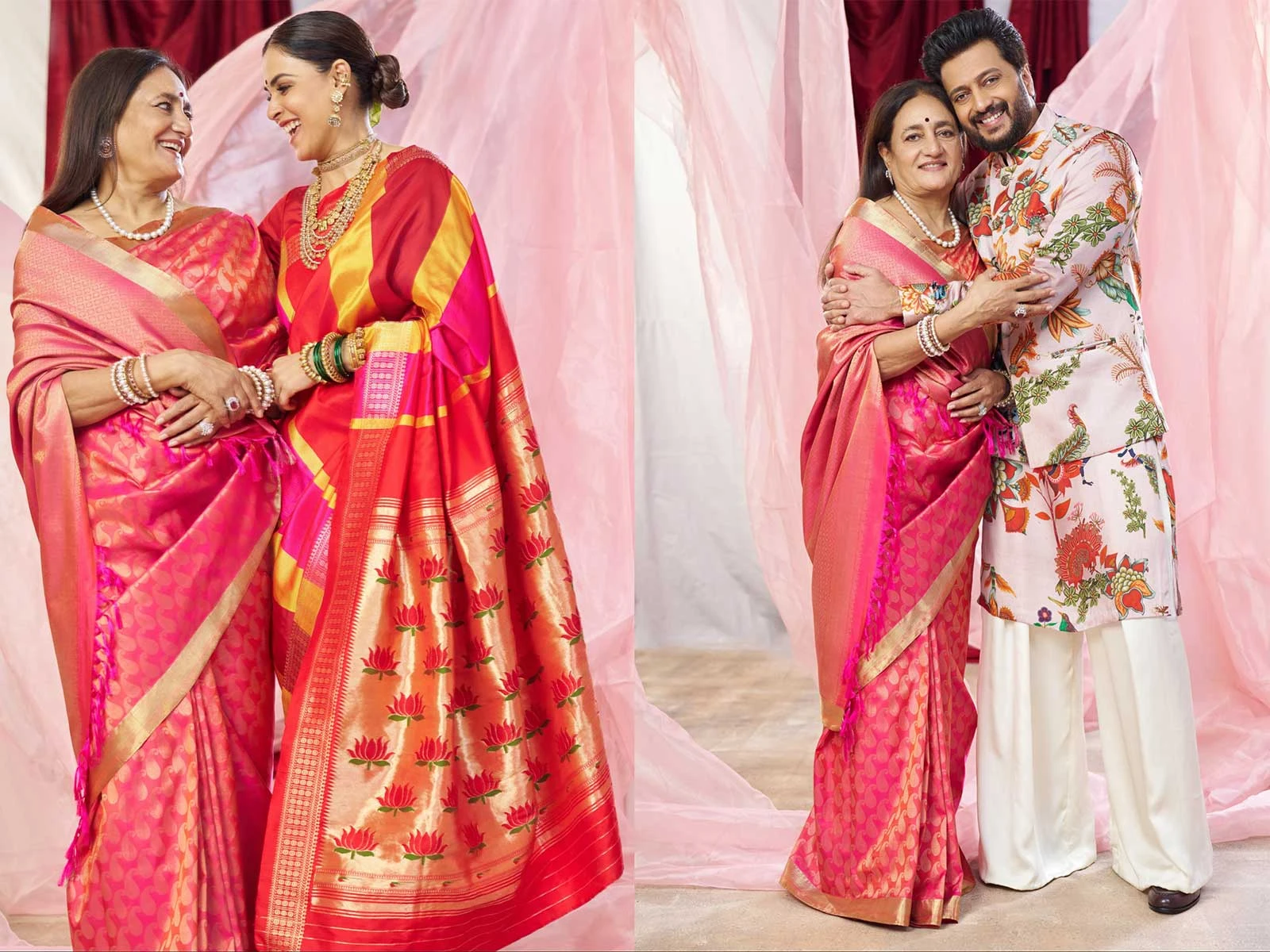 Riteish and Genelia Deshmukh share touching birthday tributes for mother Vaishali Deshmukh