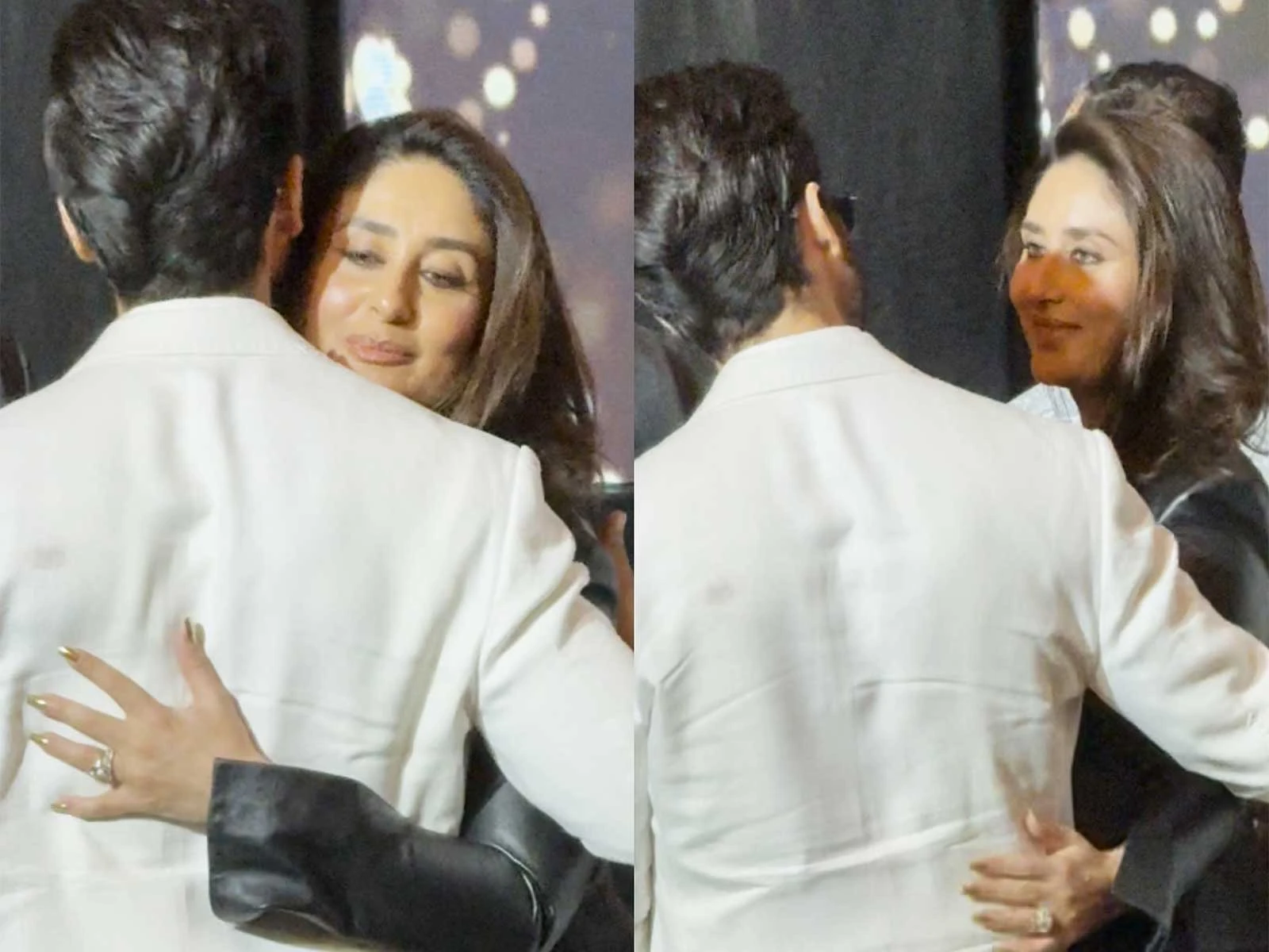 Kareena Kapoor and Shahid Kapoor share a warm hug at the IIFA 2027 press conference